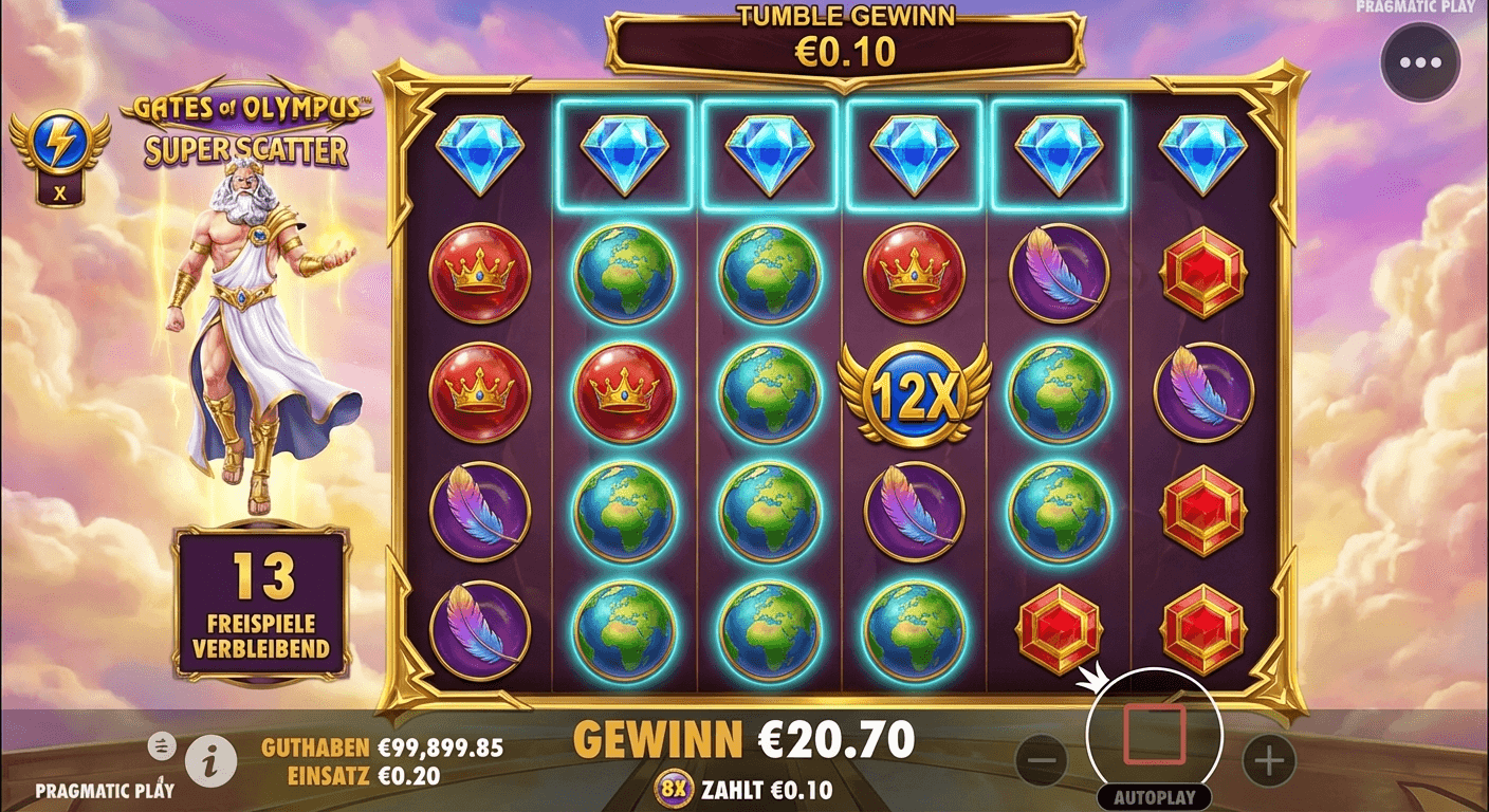Gates of Olympus SUPER SCATTER Slot Game